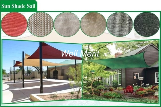 Beige Grey Color Sun Shade Sail Shadow Net for Garden & Patio