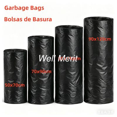 Sacos de basura de color negro/Bolsas De Basura en rollo